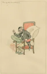 Großvater Smallweed, ca. 1920er (Feder und Tinte mit Aquarell auf Papier)